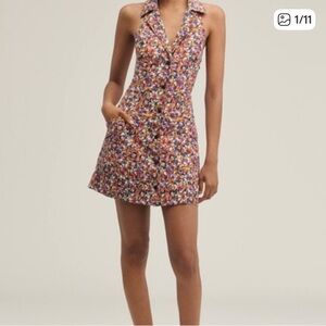 Maeve Colorful Floral Mini Dress